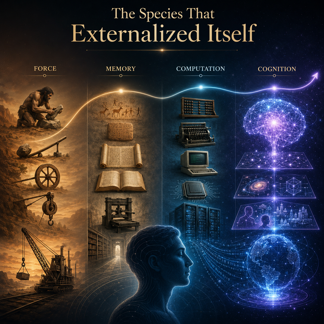 The Species That Externalized Itself: From Tools to Intelligence
